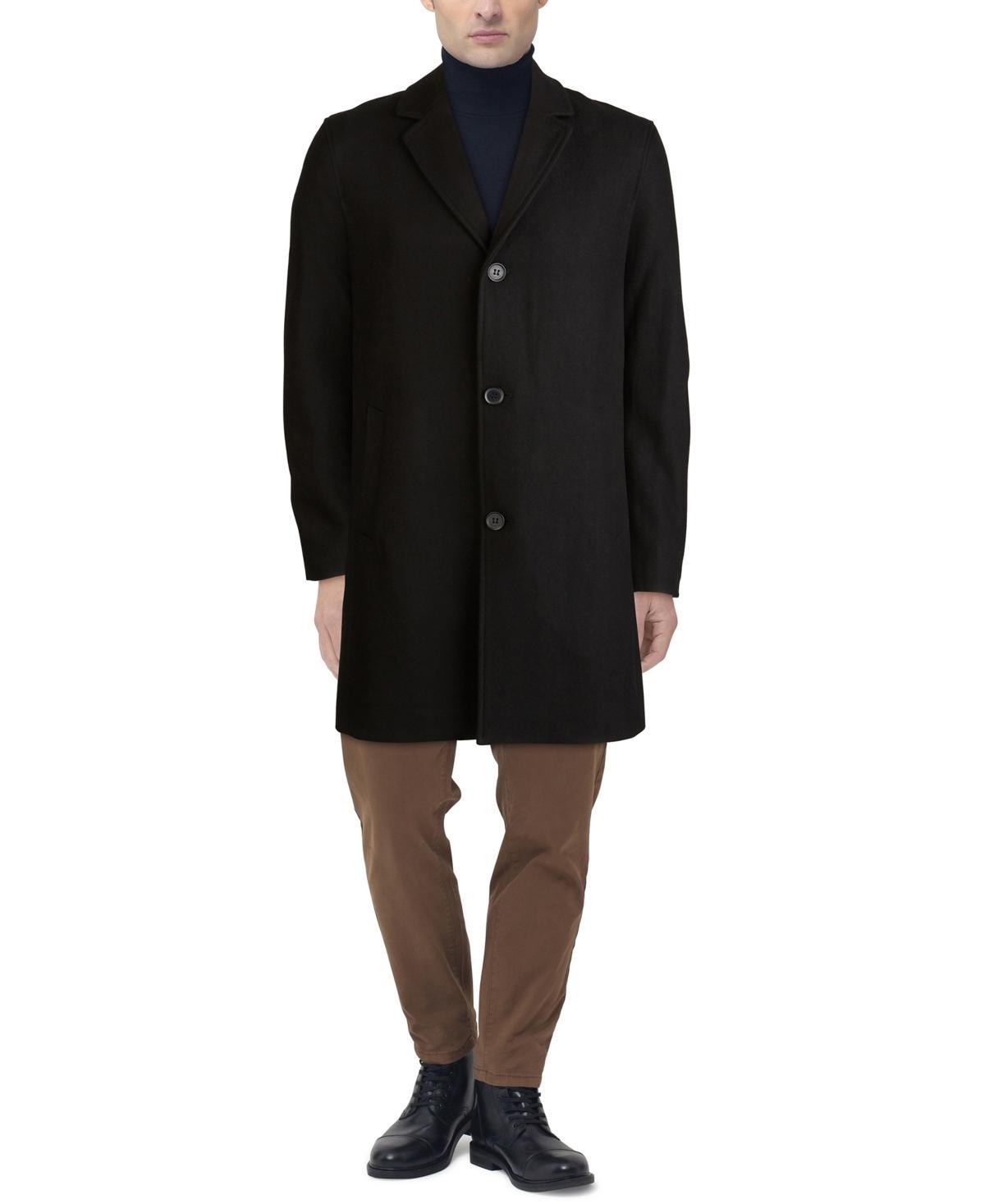 Cole Haan Mens Melton Classic-Fit Topcoat Product Image