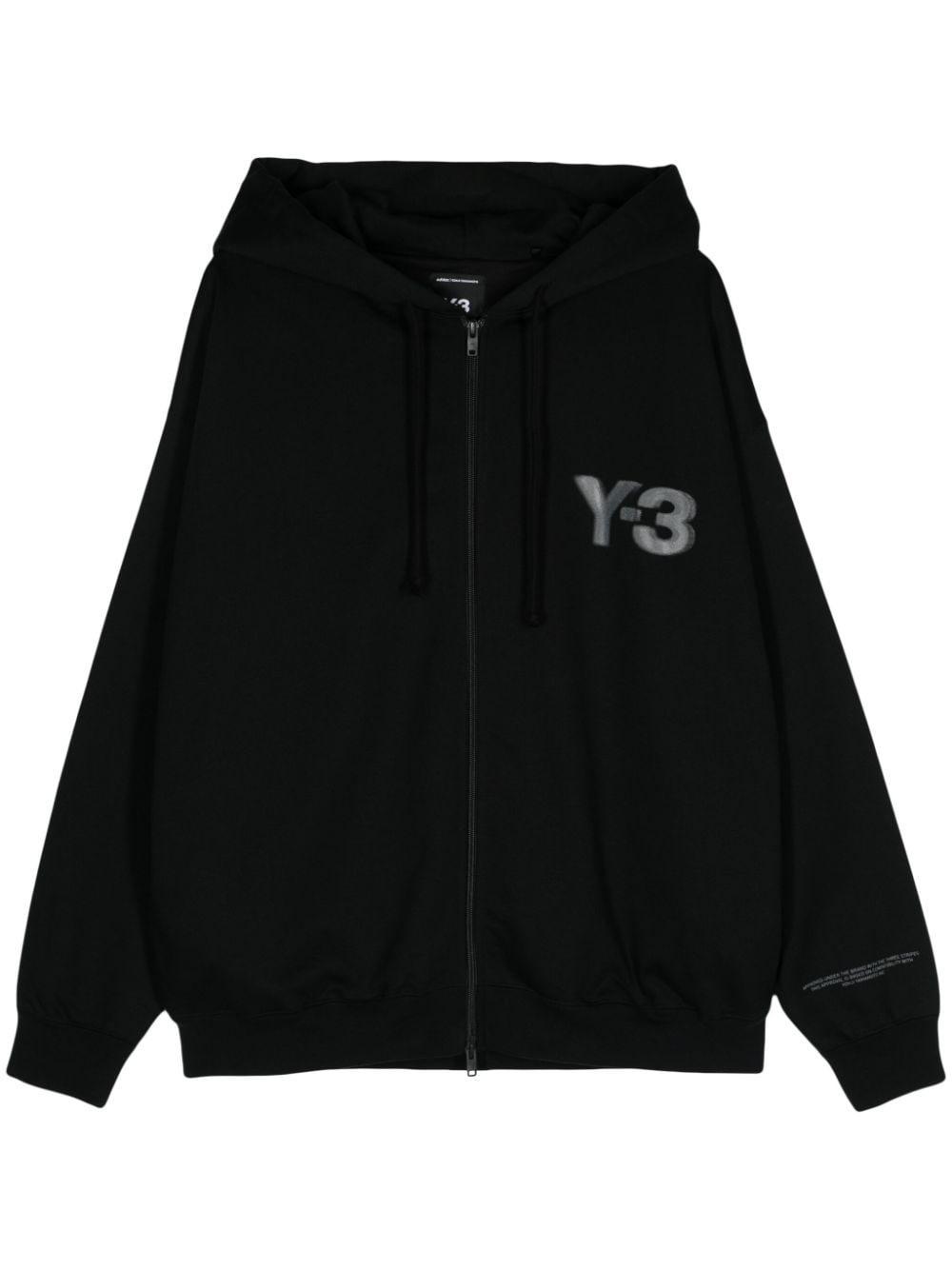 logo-print zip-up hoodie product image