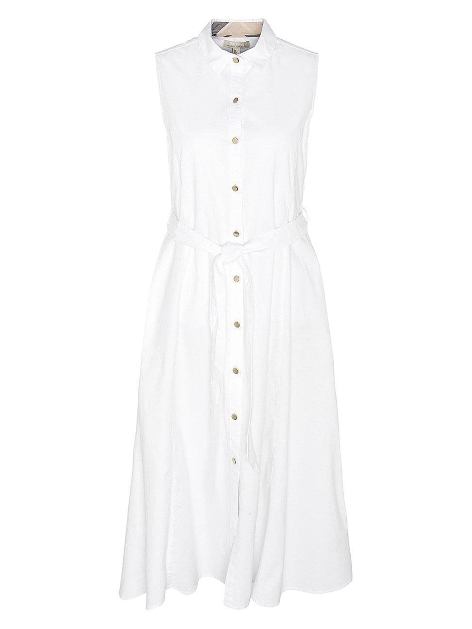 Barbour Reil Sleeveless Stretch Cotton Shirtdress Product Image