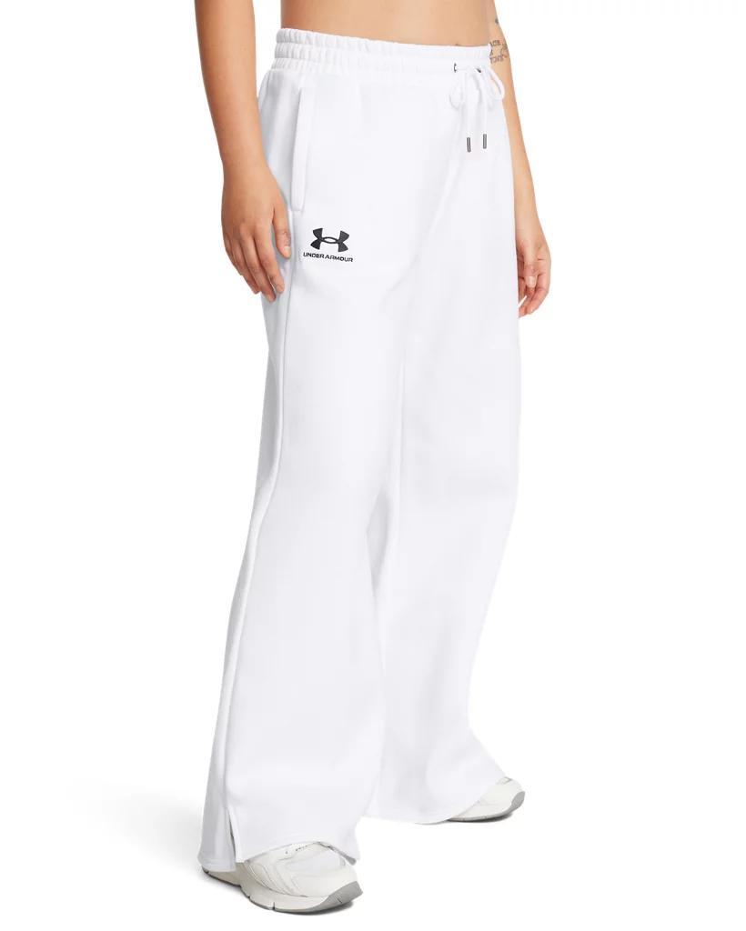 Women's UA Icon Fleece Wide Leg Pants Product Image