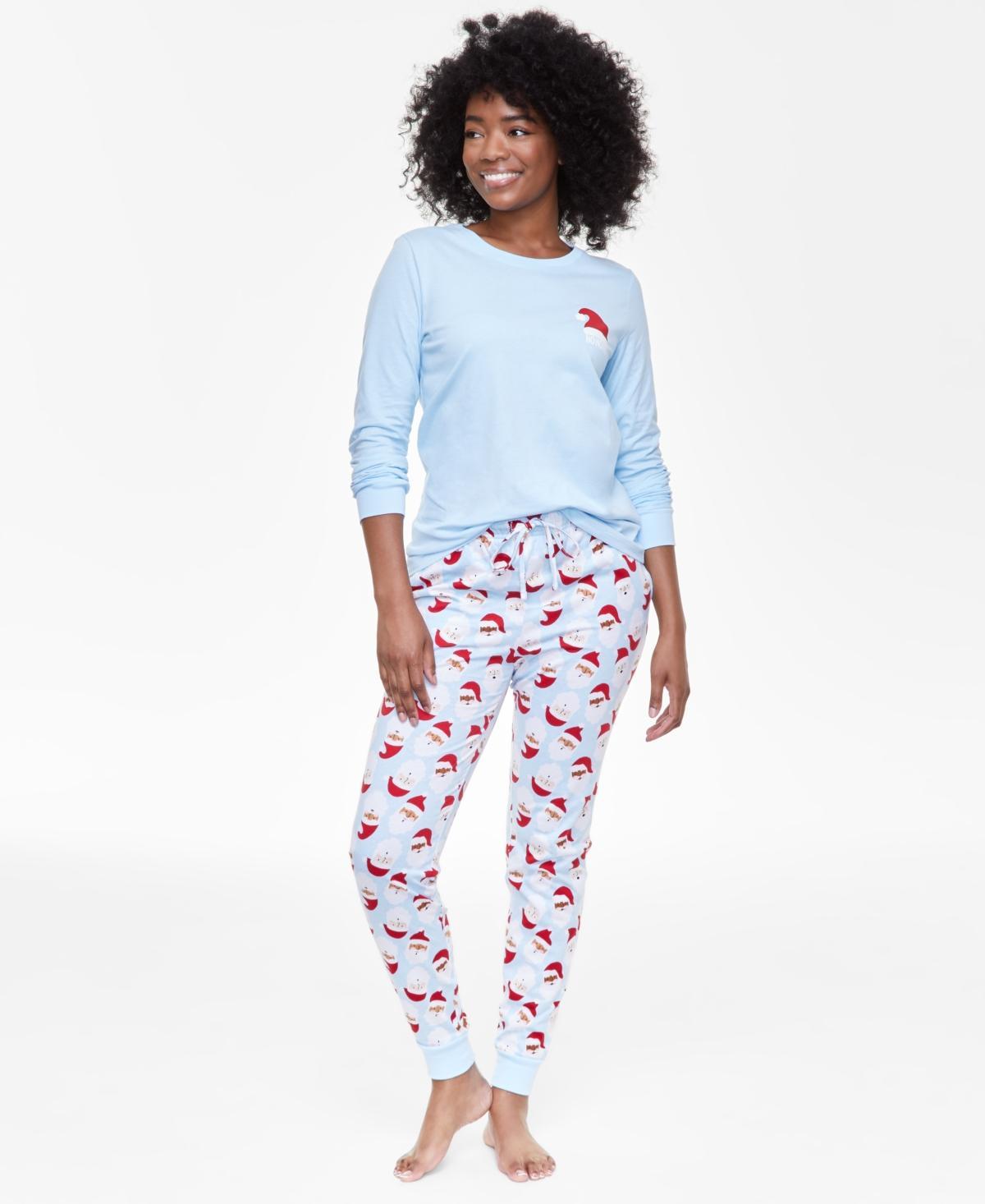 Family Pajamas Womens 2-Pc Mix It Cotton Matching Family Christmas Pajamas Set, Created for Macys - Santa Toss Product Image