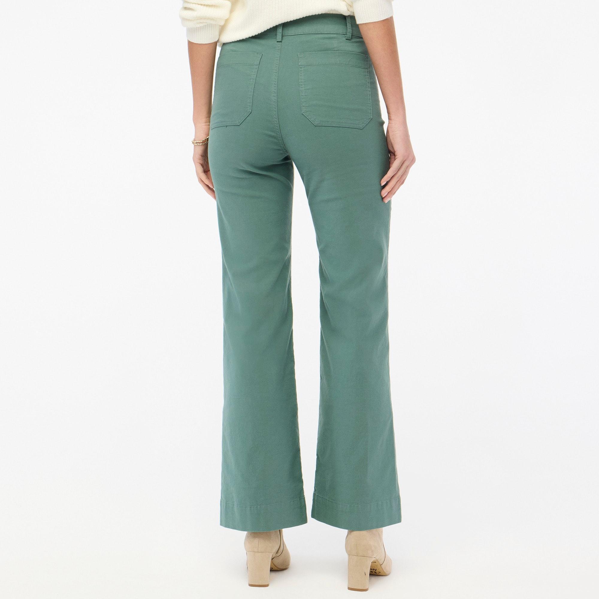 Lizzie high-rise patch-pocket wide-leg pant Product Image