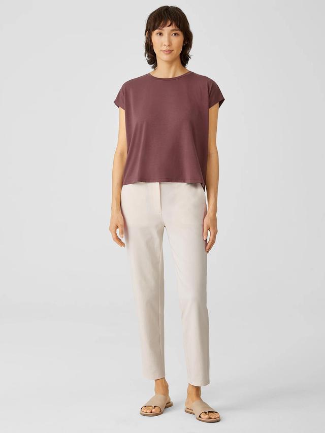 EILEEN FISHER Cotton Ponte Slim Pantfemale Product Image