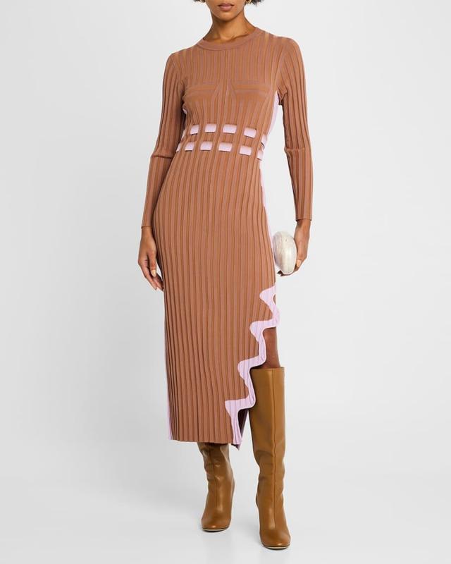 Aster Pleated Midi Dress Product Image