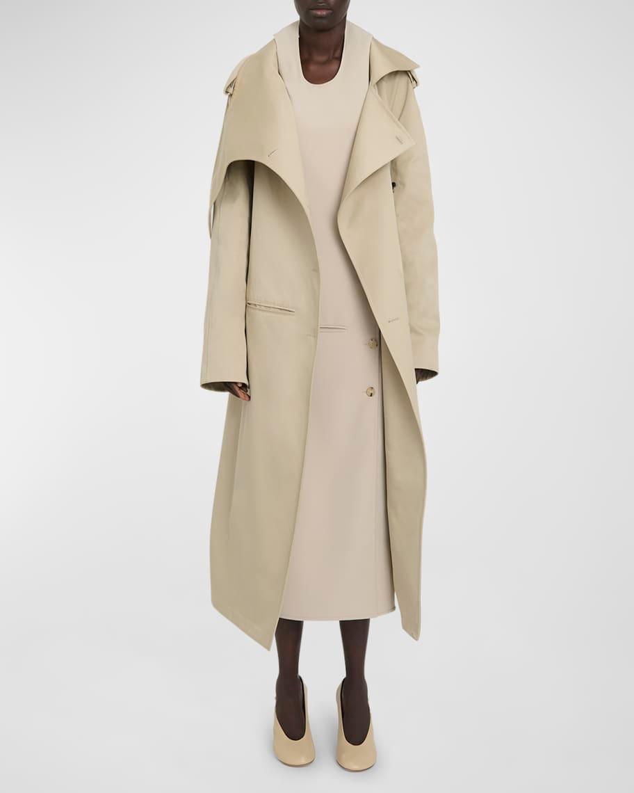 Oblique Cotton Trench Coat Product Image