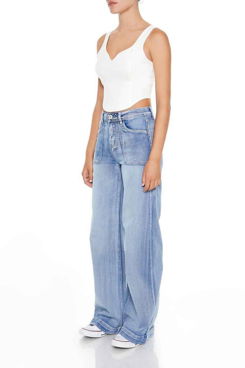 High-Rise Wide-Leg Jeans | Forever 21 Product Image