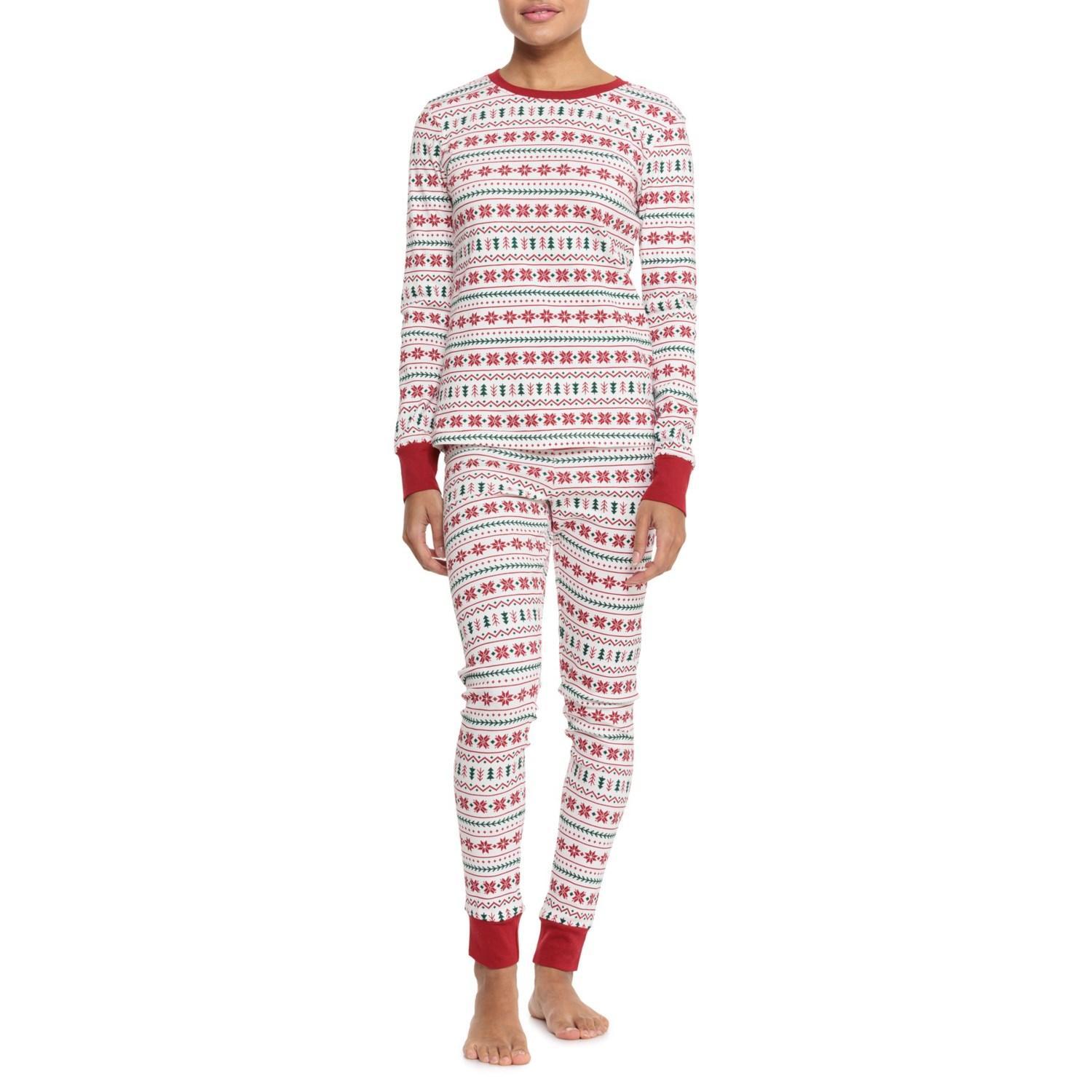 Petit Lem Organic Cotton Fair Isle Pajamas - Long Sleeve Product Image