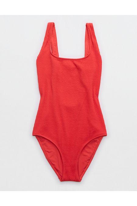 Aerie Crinkle Scoop Full Coverage One Piece Swimsuit Women's Product Image