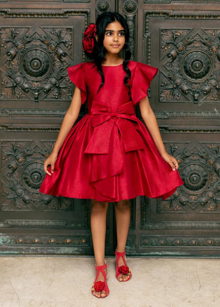 Camryn Dress in Scarlet Product Image