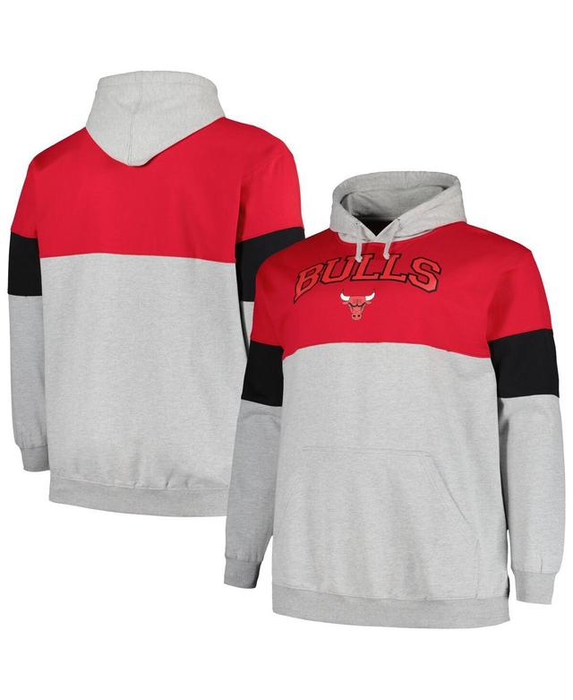 Mens Fanatics Red Chicago Bulls Big and Tall Pullover Hoodie - Red Product Image