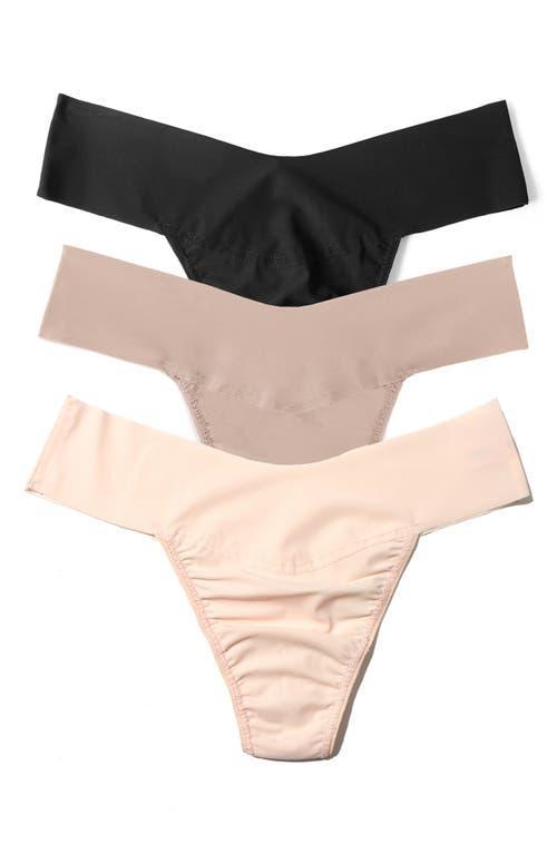 Hanky Panky Breathe Assorted 3-Pack V-Cut Thongs Product Image