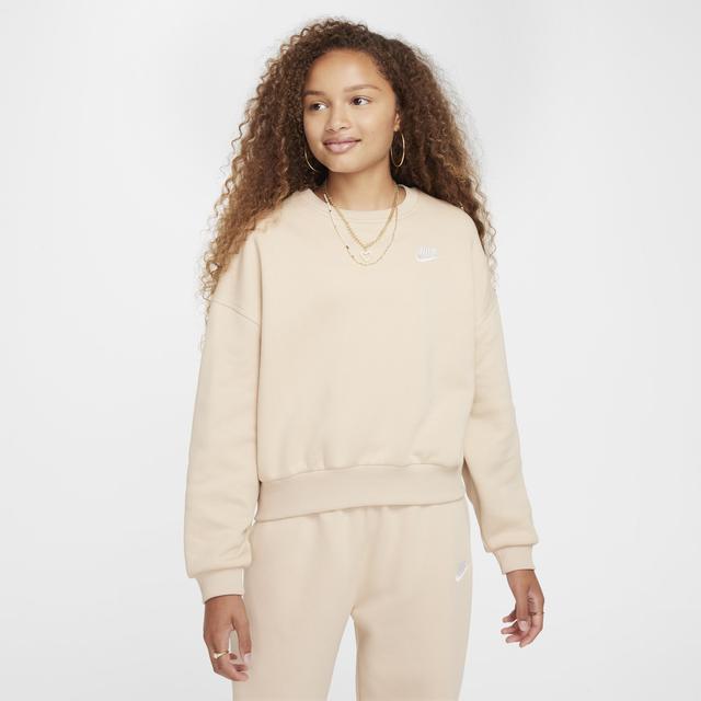 Women's Nike Sportswear Club Fleece Girls' Boxy Crew-Neck Sweatshirt Product Image