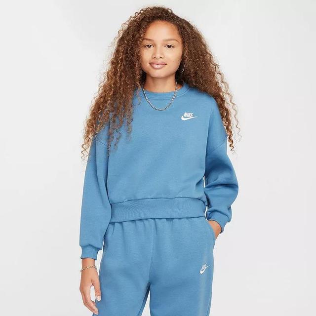 Girls 7-16 Nike Sportswear Club Fleece Crewneck Sweatshirt, Girls Product Image