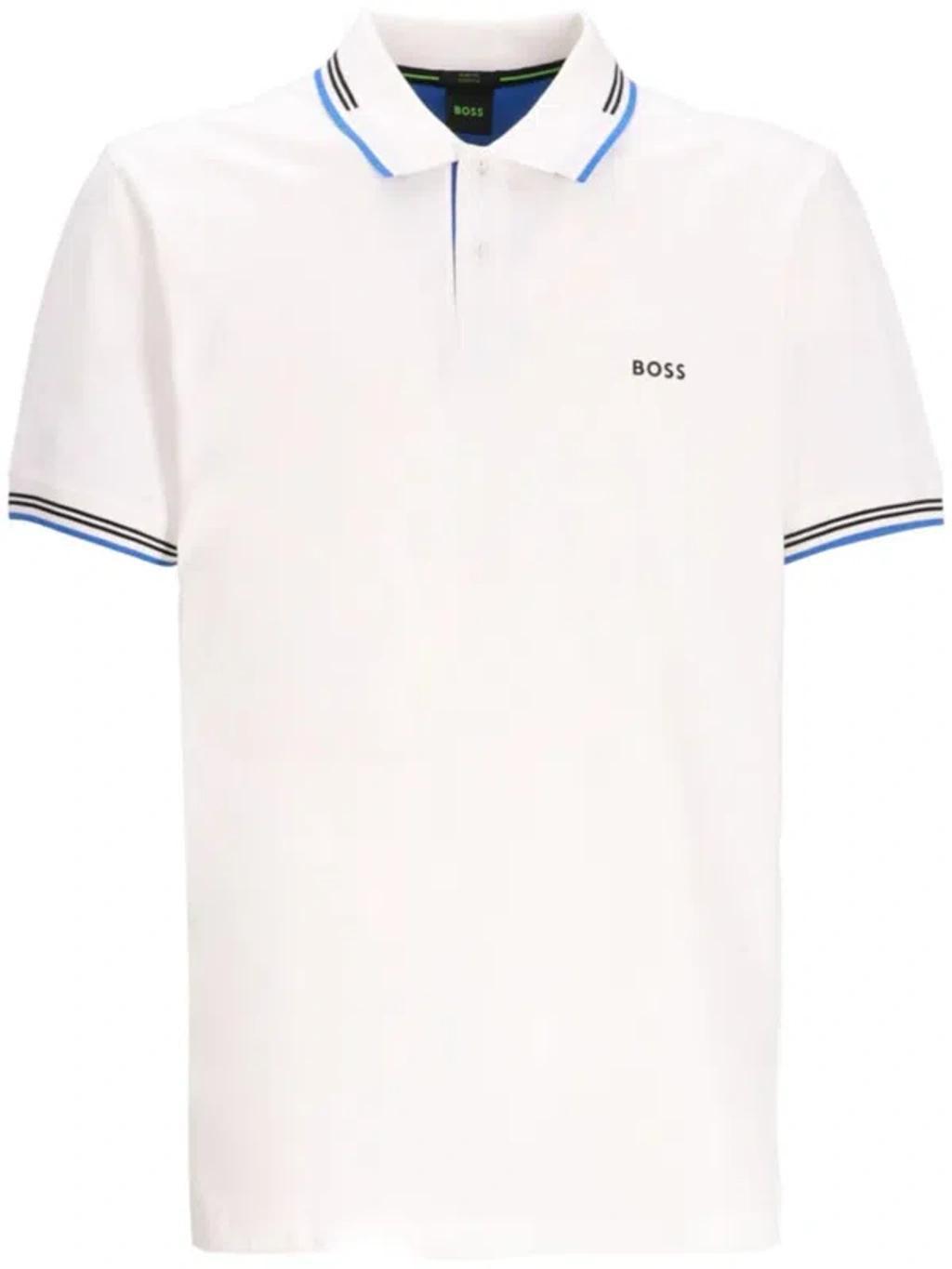 Logo-print Polo Shirt In White Product Image