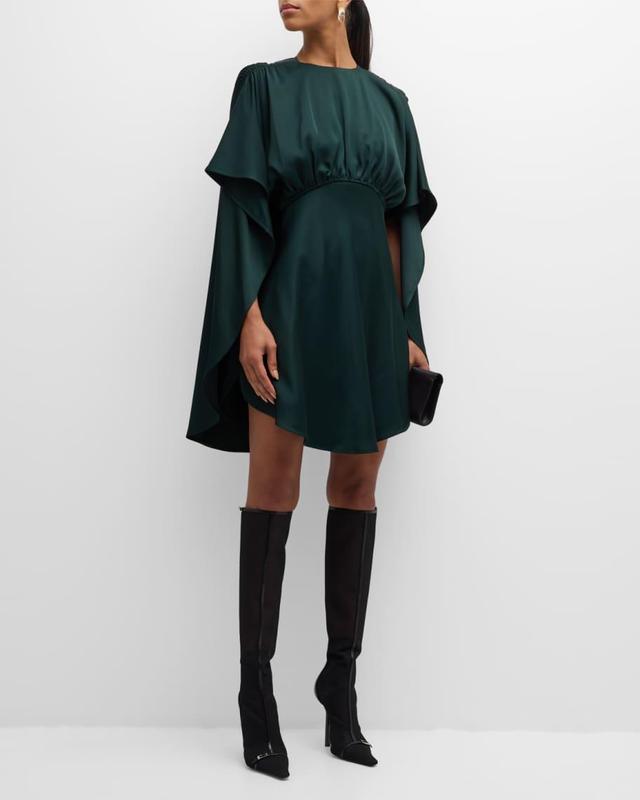 Eden Cascading Cape Mini Dress Product Image