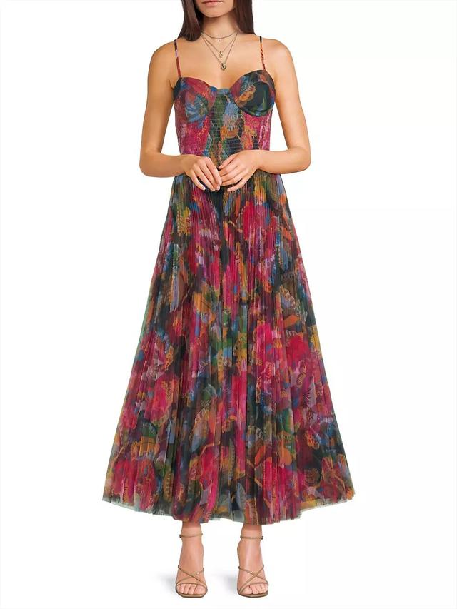 Brianna Floral Pleated Gown Product Image