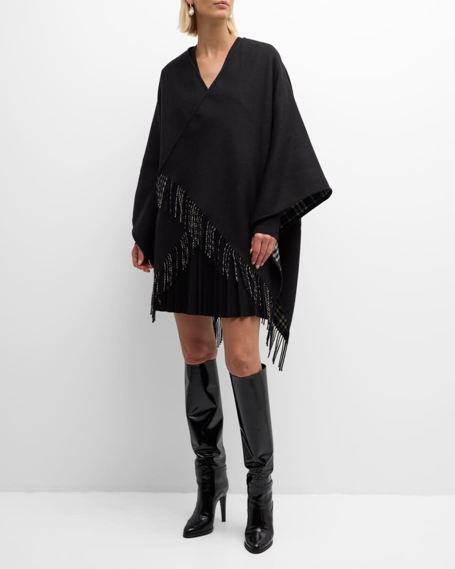 Charlotte Check Wool Cape Product Image