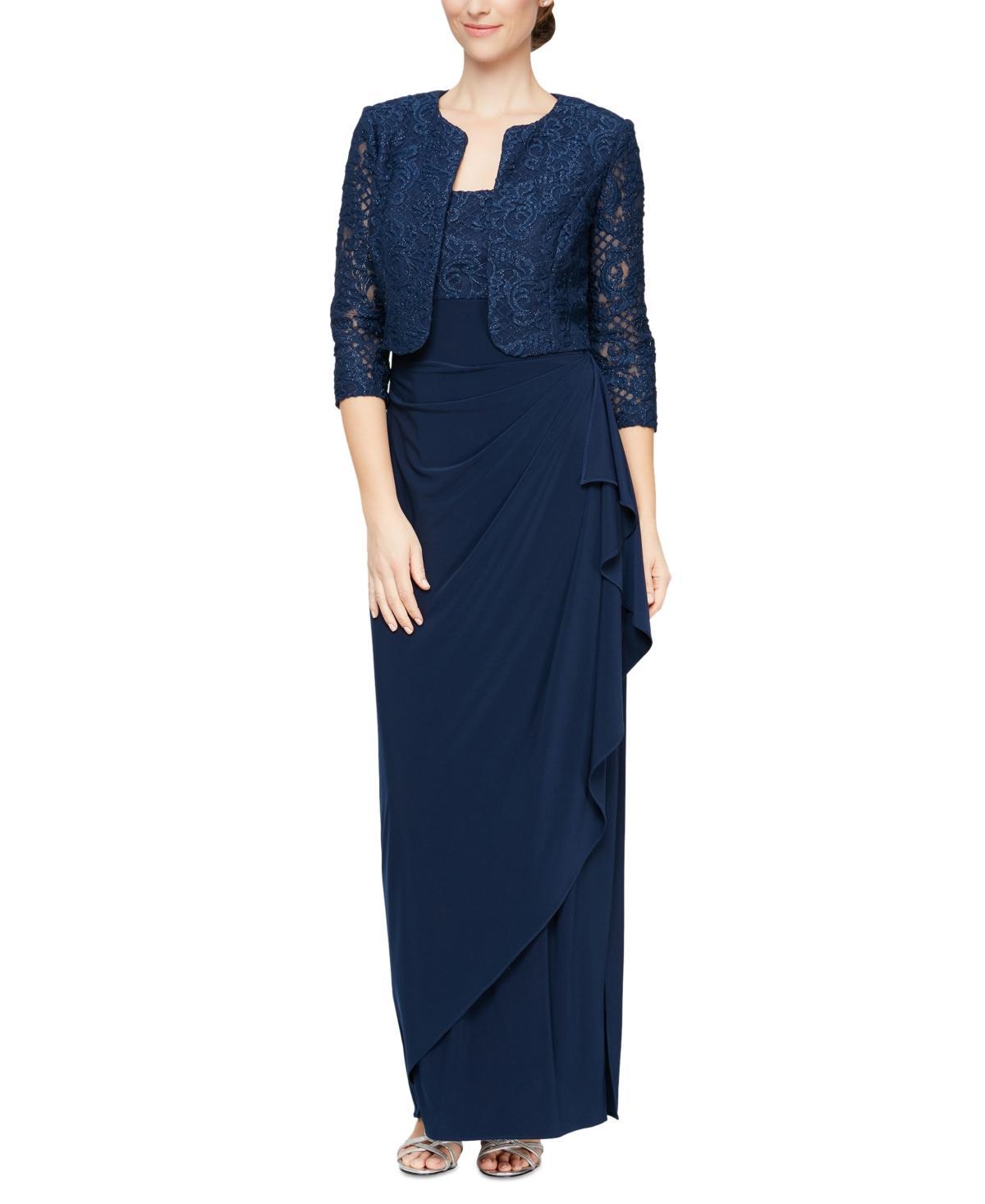 Alex Evenings Embellished Gown and Jacket Product Image