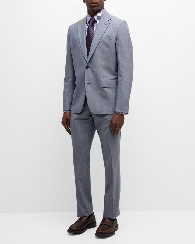 Mens Gradient Check Two-Piece Suit Product Image