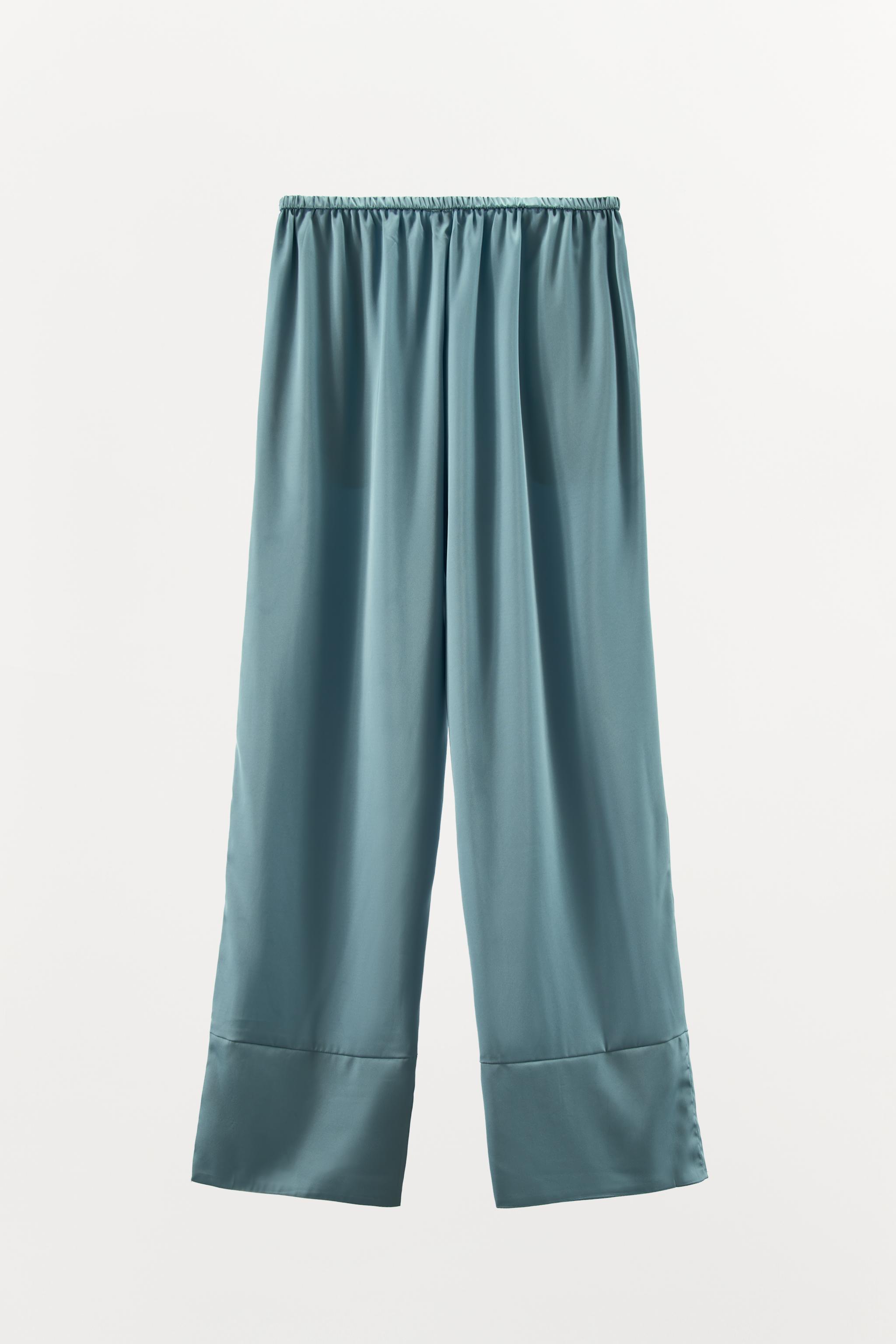 SATIN PAJAMA PANTS Product Image