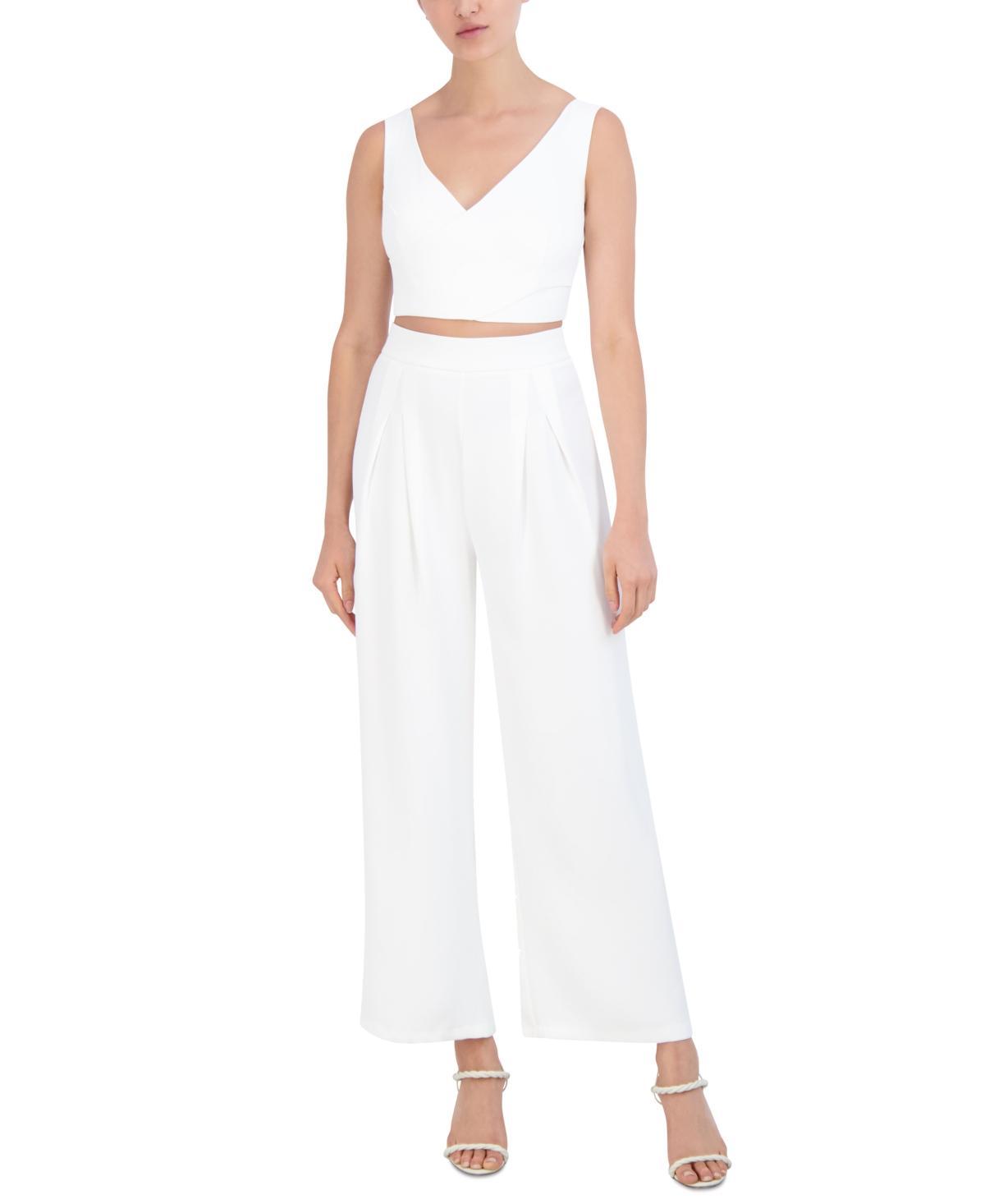 Bcbg New York Womens Surplice-Neck Crop Top product image