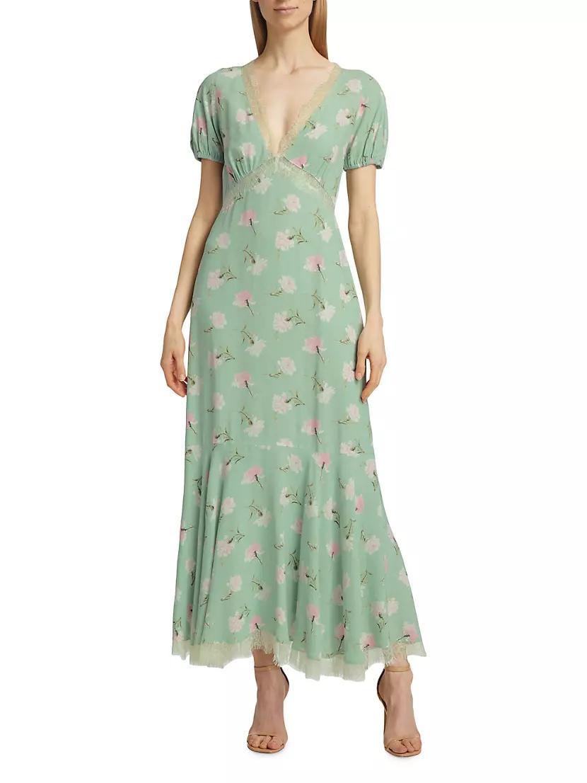 Aurelle Floral Midi-Dress Product Image