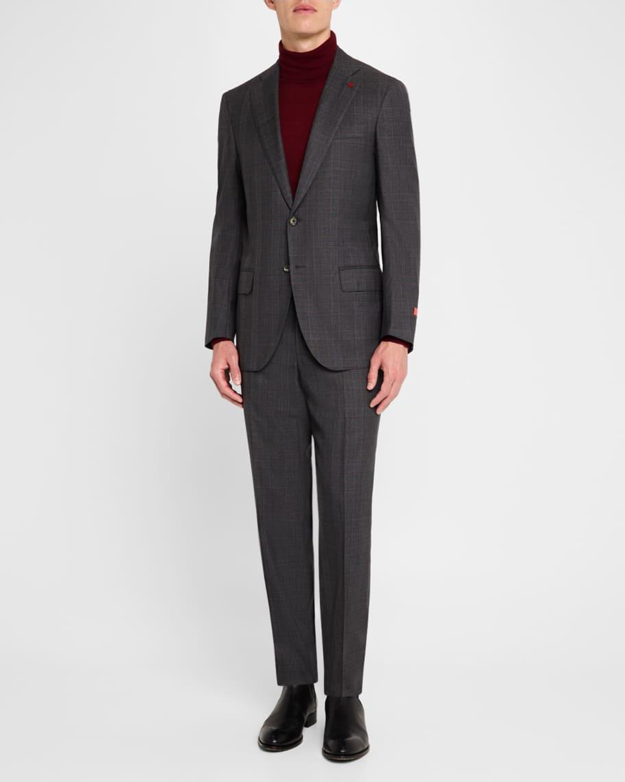 Men's Wool Plaid Suit Product Image