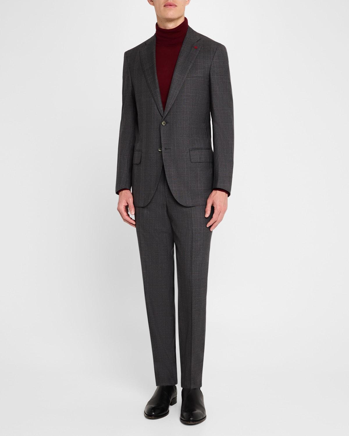 Men's Wool Plaid Suit Product Image