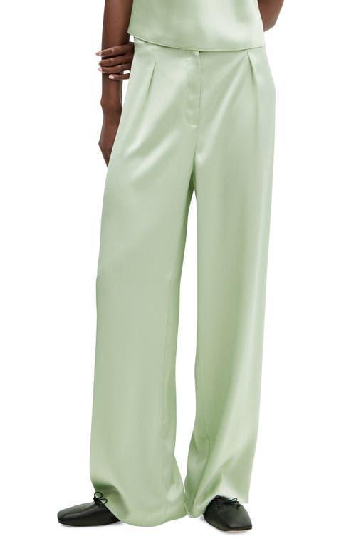 MANGO Satin Wide Leg Pants Product Image