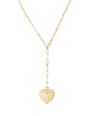 Womens Venetian Princess 18K Yellow Gold & Diamond Heart Pendant Necklace Product Image