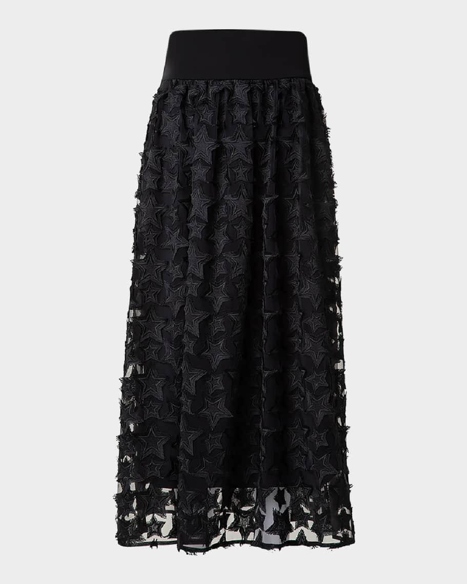 Star Embroidered Midi Skirt product image