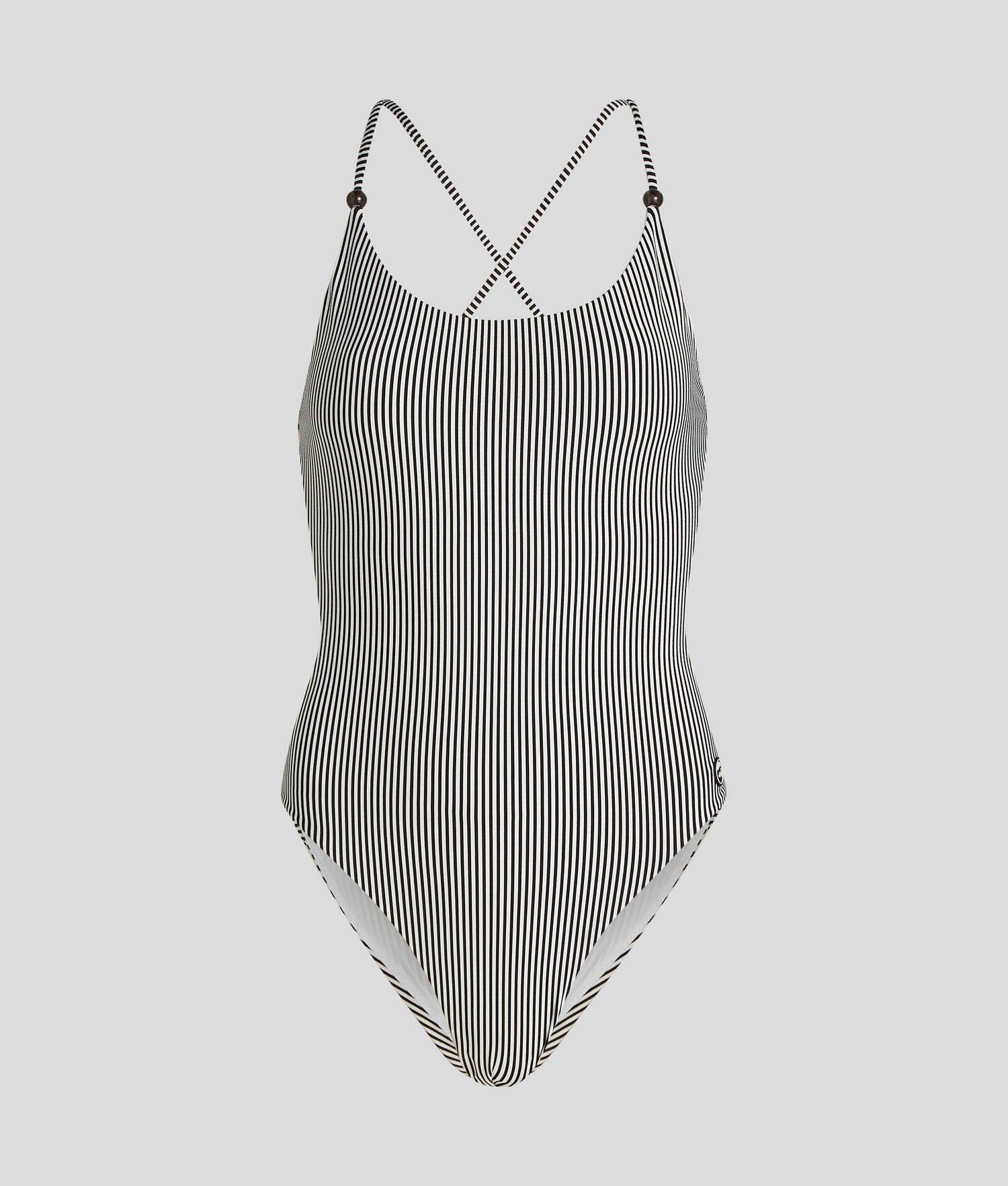 IKON STRIPED SWIMSUIT Product Image