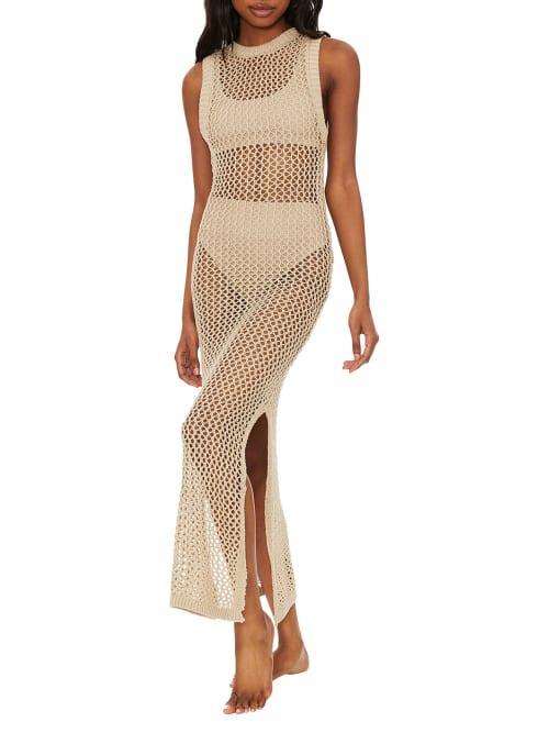 Beach Riot Holly Sheer Open Knit Cover-Up Dress Product Image