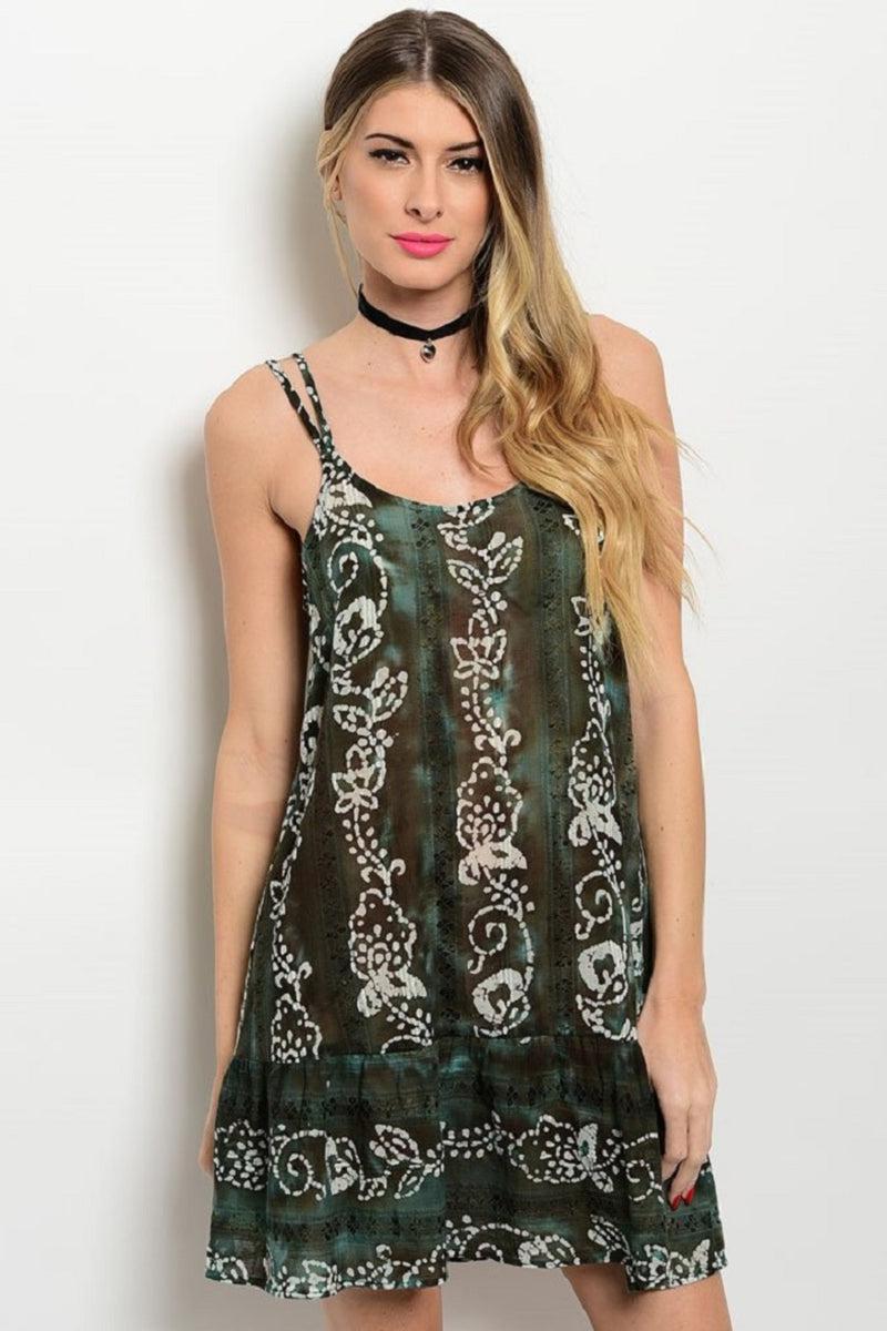 Olive Brown Summer Dress Product Image