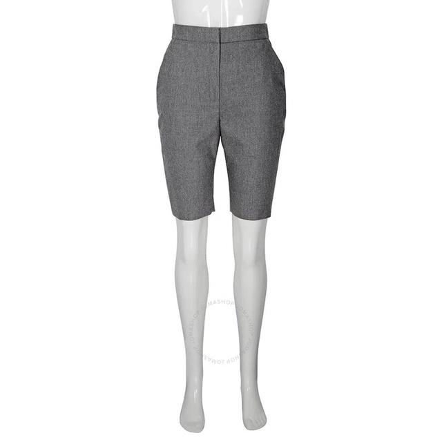 Ladies High-rise Tailored Cycling Shorts In Grey Product Image