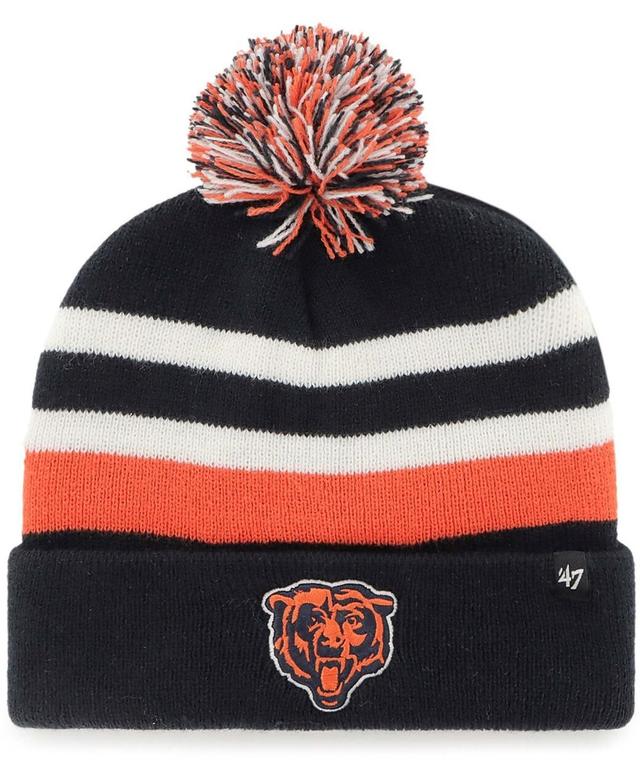 Mens Navy Chicago Bears State Line Cuffed Knit Hat with Pom Product Image