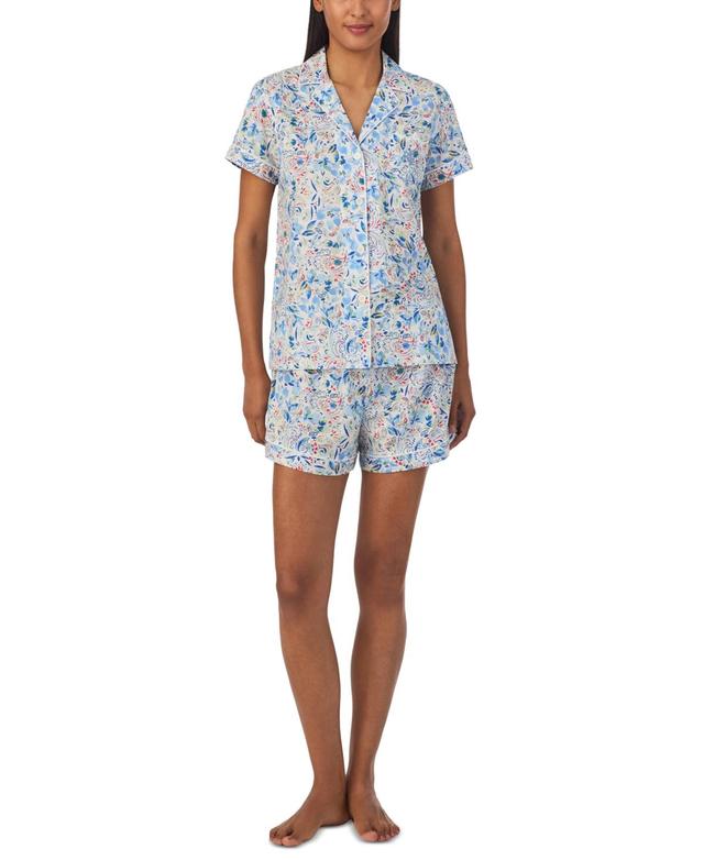 Lauren Ralph Lauren Womens 2-Pc. Floral Boxer Pajamas Set Product Image