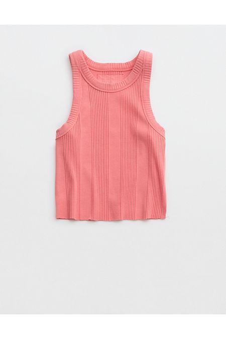 Aerie Textured Free Spirit Ribbed Tank Top Women's Product Image