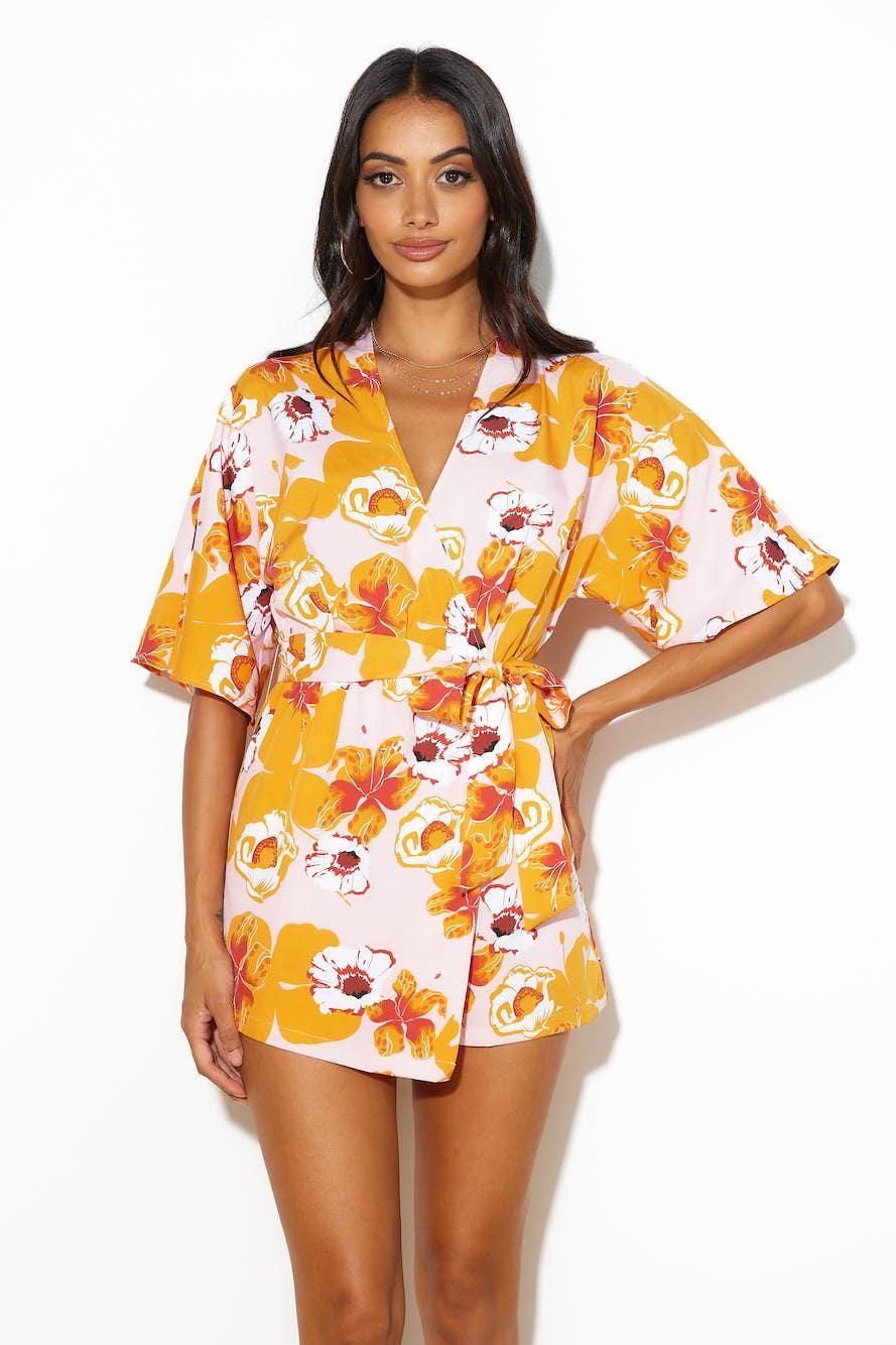 HELLO MOLLY Cutely Abloom Romper Multi Product Image