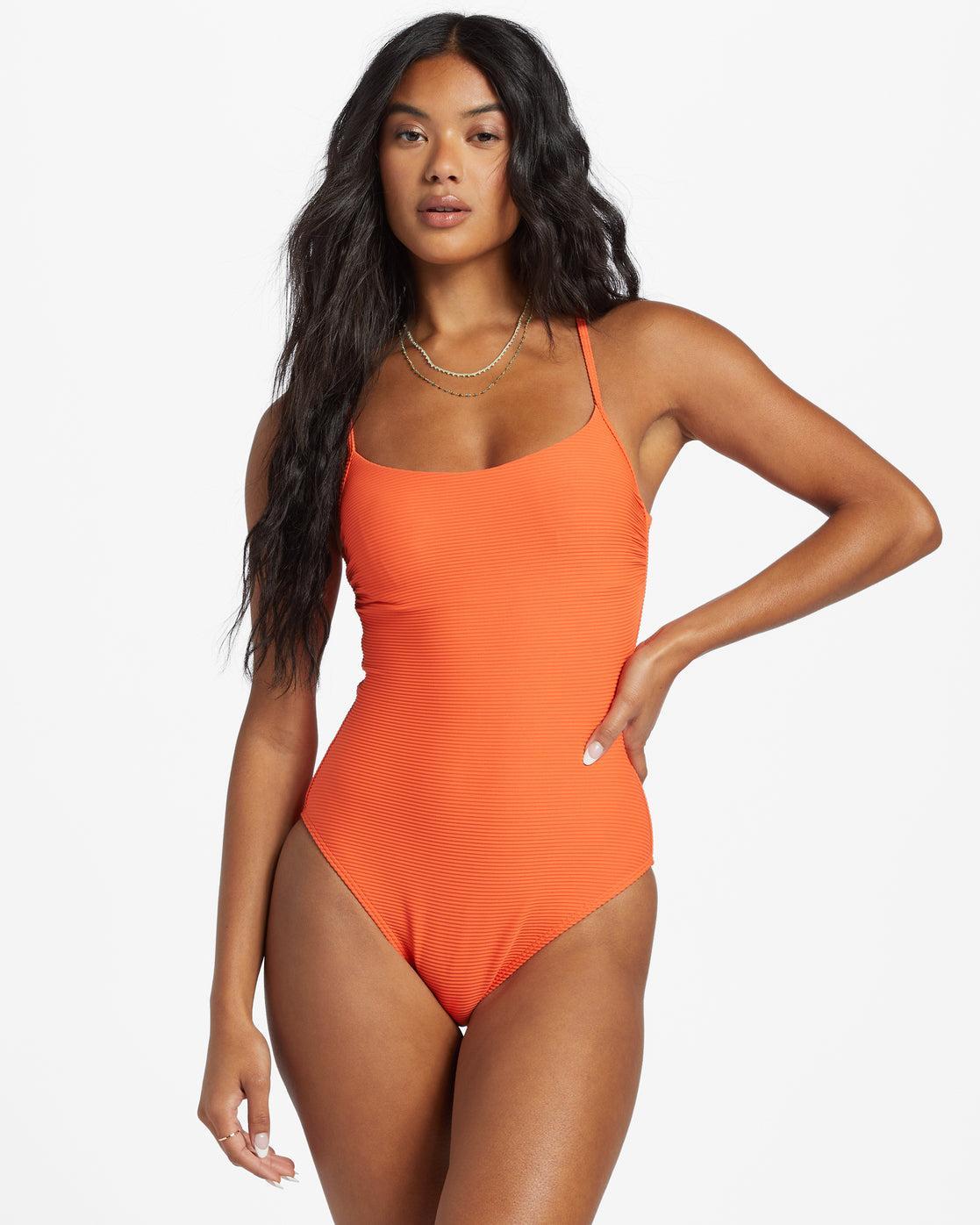 Tanlines One-Piece Swimsuit - Coral Craze Female Product Image