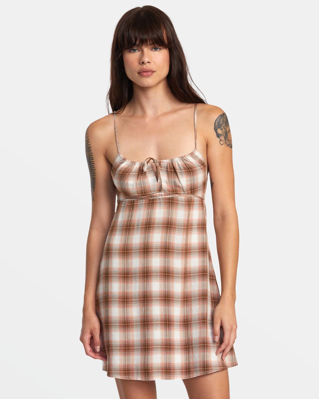 Hillside Mini Dress - Workwear Brown Product Image