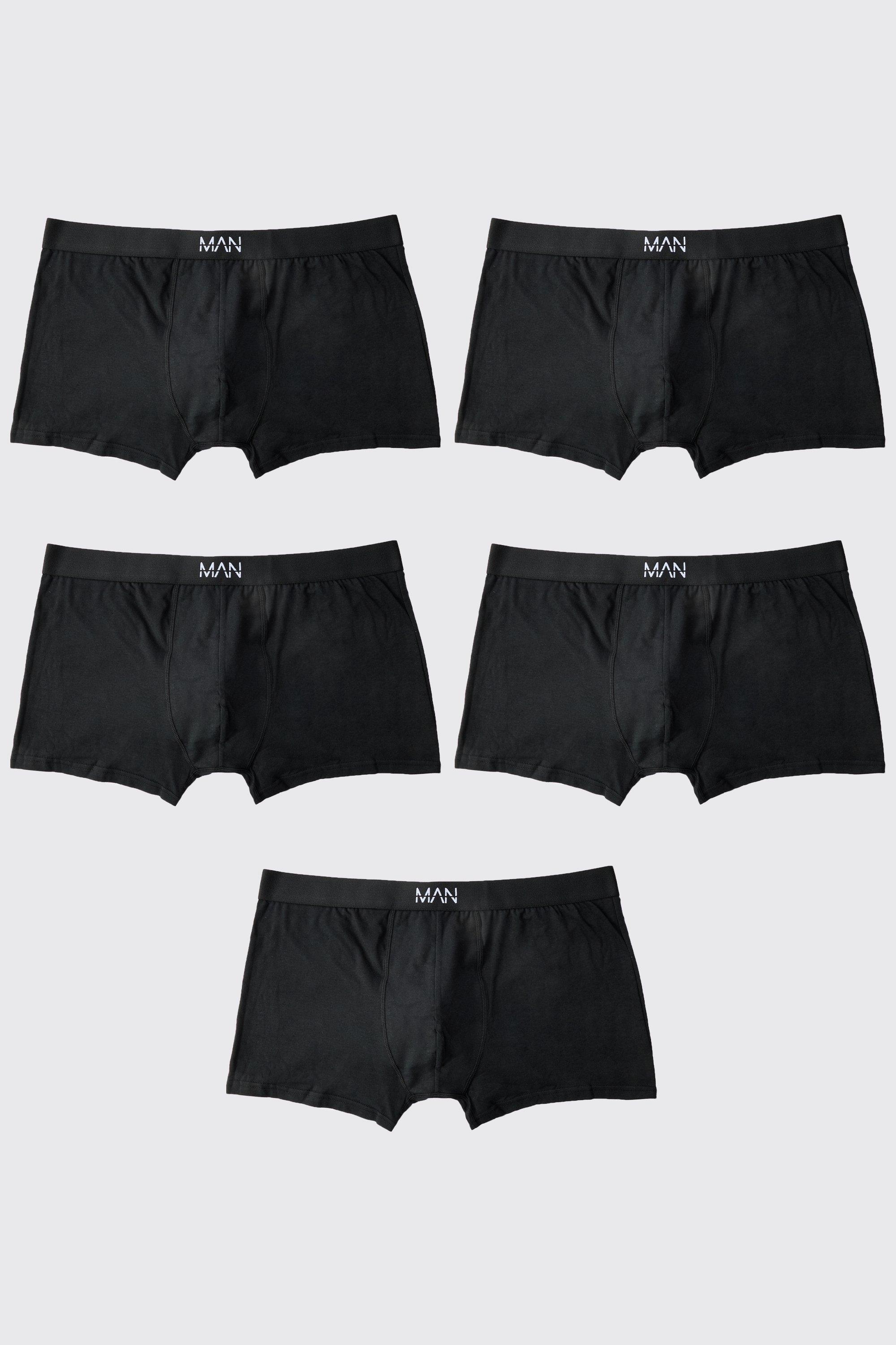 Mens Black Plus Tonal 5 Pack Classic Boxer, Black Product Image