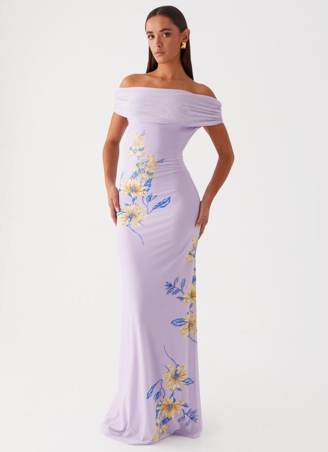 Yvonne Maxi Dress - Lavender Product Image