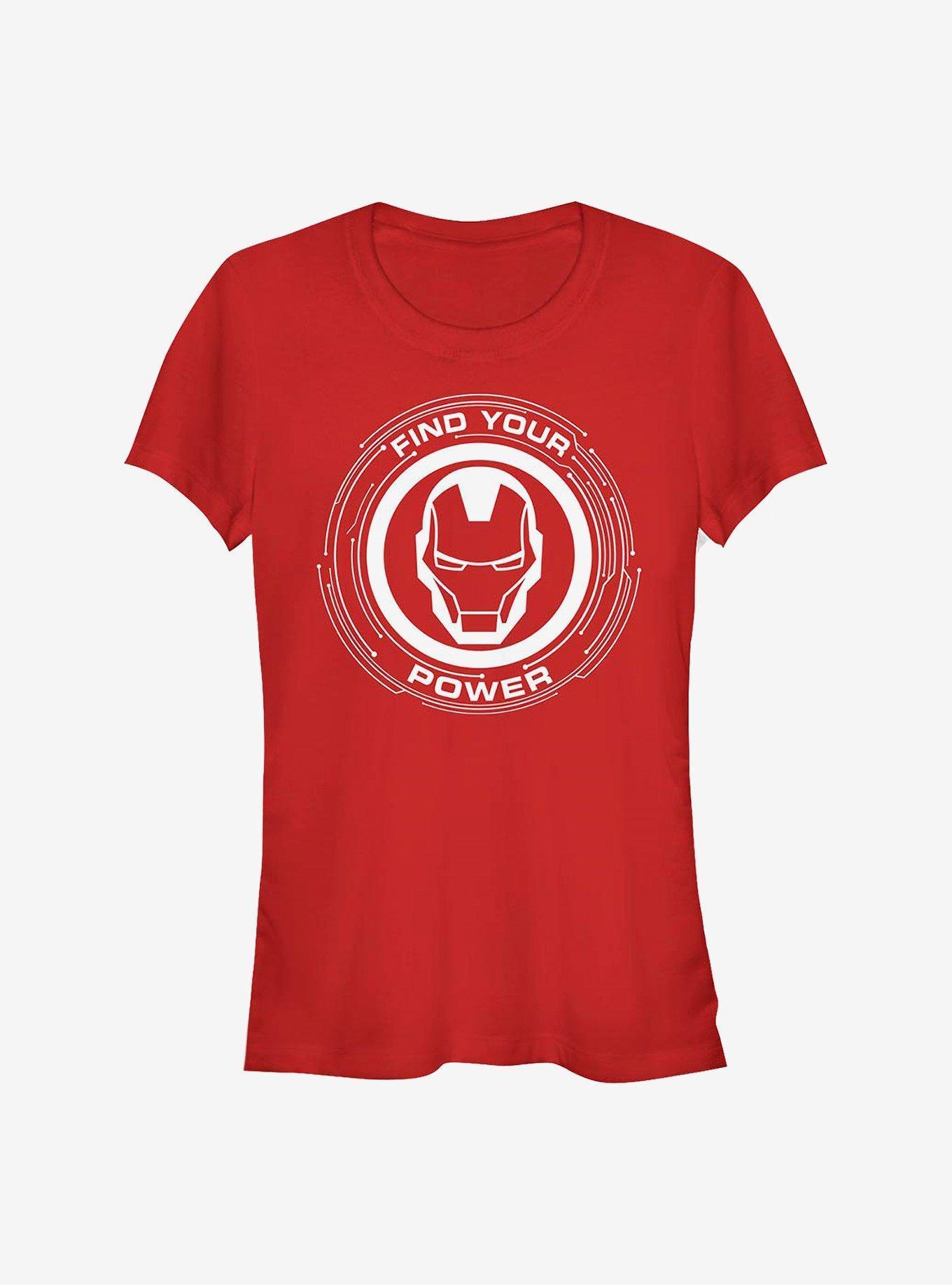 Marvel Iron Man Power Of Iron Man Girls T-Shirt Product Image