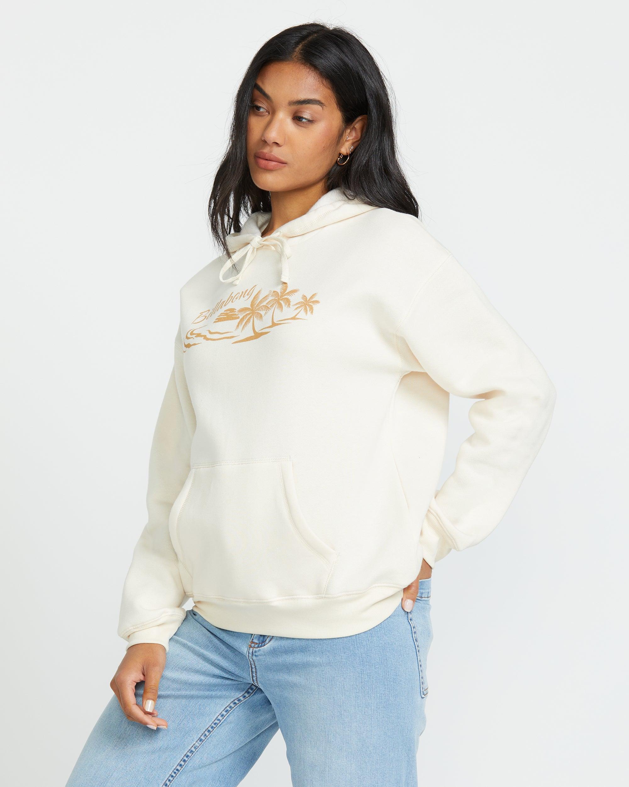 Beach Tropics Po Hoodie - Whitecap Female Product Image