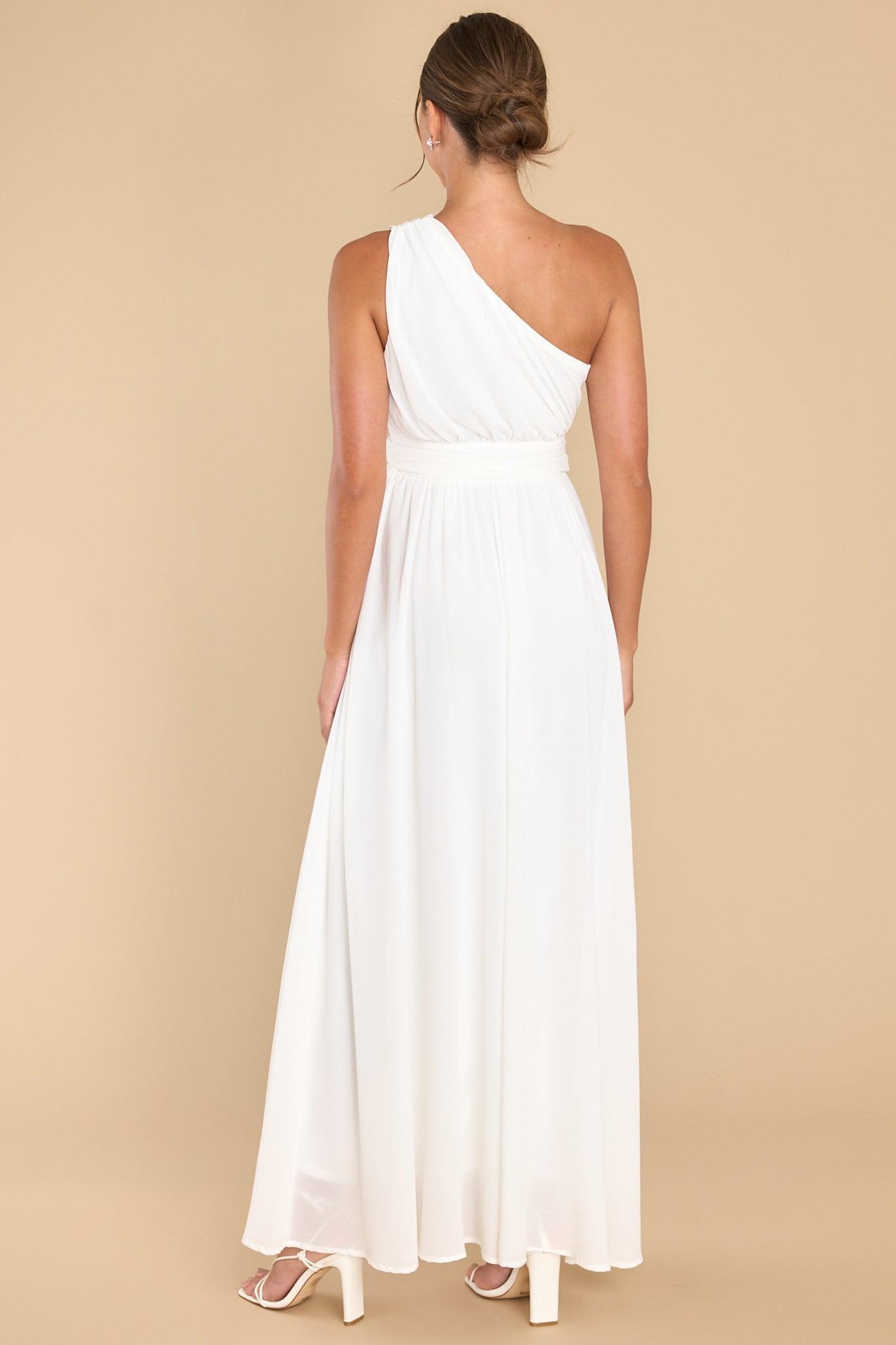 Aura Goddess Behavior White Maxi Dress Product Image