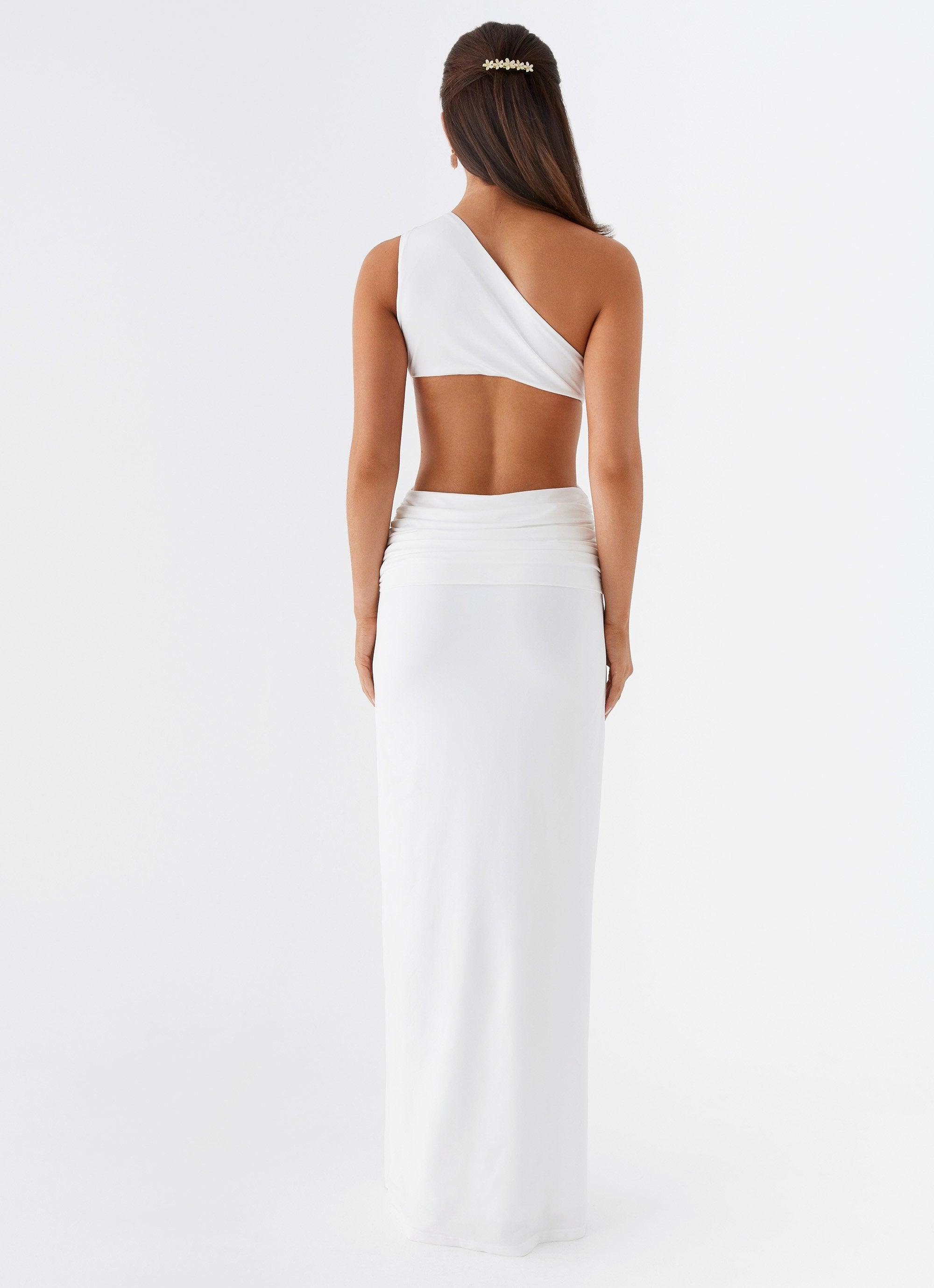 Lovesome Rosa Maxi Dress - White Product Image