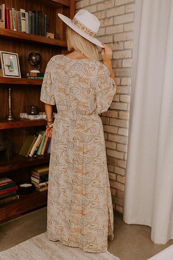 Boho Charm Paisley Maxi Dress Curves Product Image