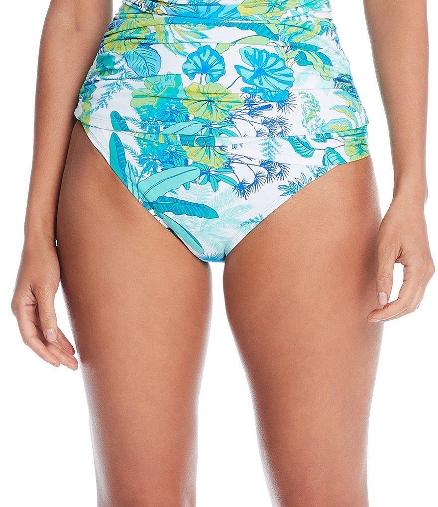 Bleu Rod Beattie What's New PussyCat Printed Sarong Hipster Swim Bottom Product Image