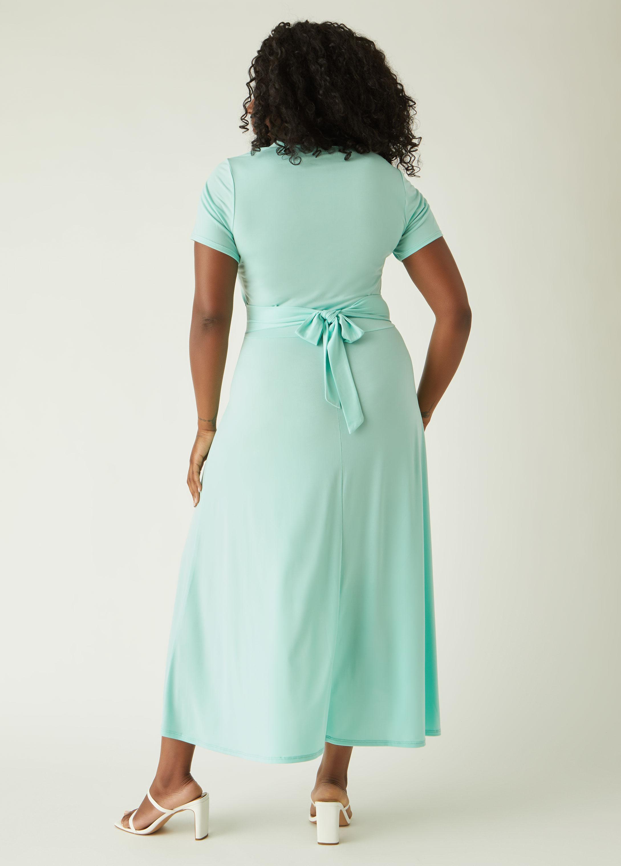 Plus Size Belted Hi Low Midi Dress Ashley Stewart Product Image